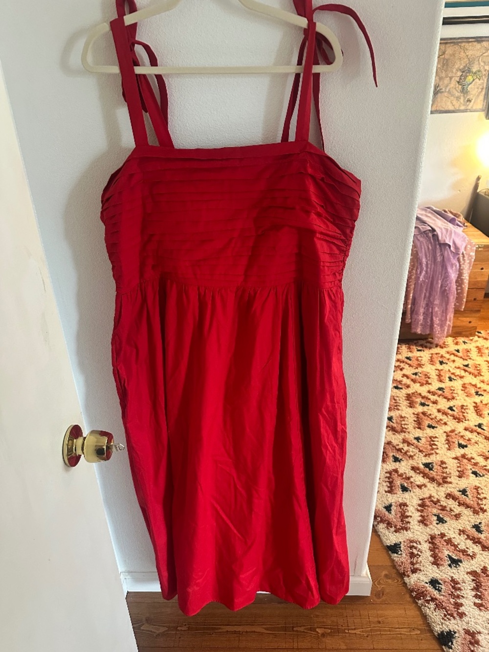 Plus size Tie Strap Maxi Dress